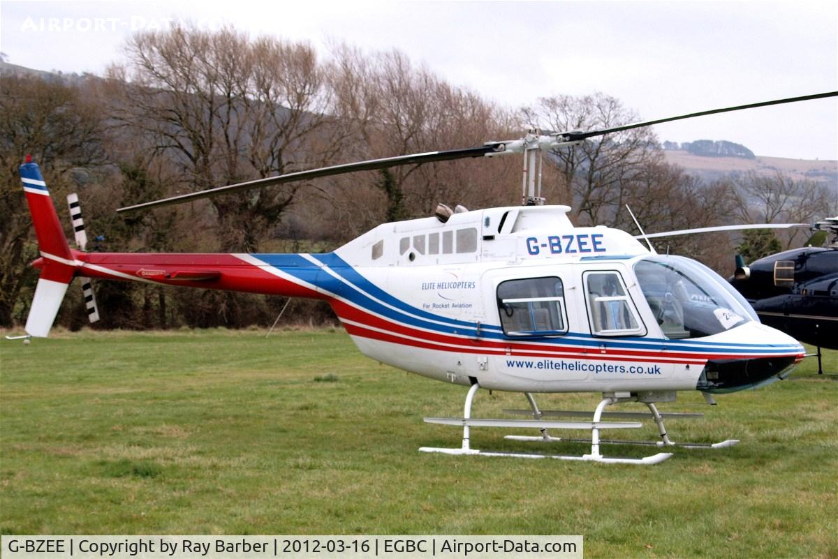 G-BZEE, 1978 Agusta AB-206B JetRanger II C/N 8554, Agusta-Bell AB.206B Jet Ranger II [8554] (Elite Helicopters) Cheltenham Racecourse~G 16/03/2012. Close up of main frame.