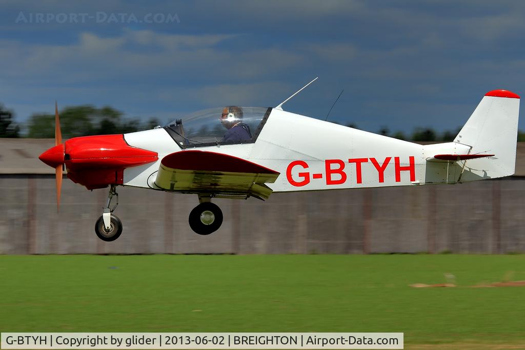 G-BTYH, 1993 Pottier P-80S C/N PFA 160-11121, French designs doing well on the day!