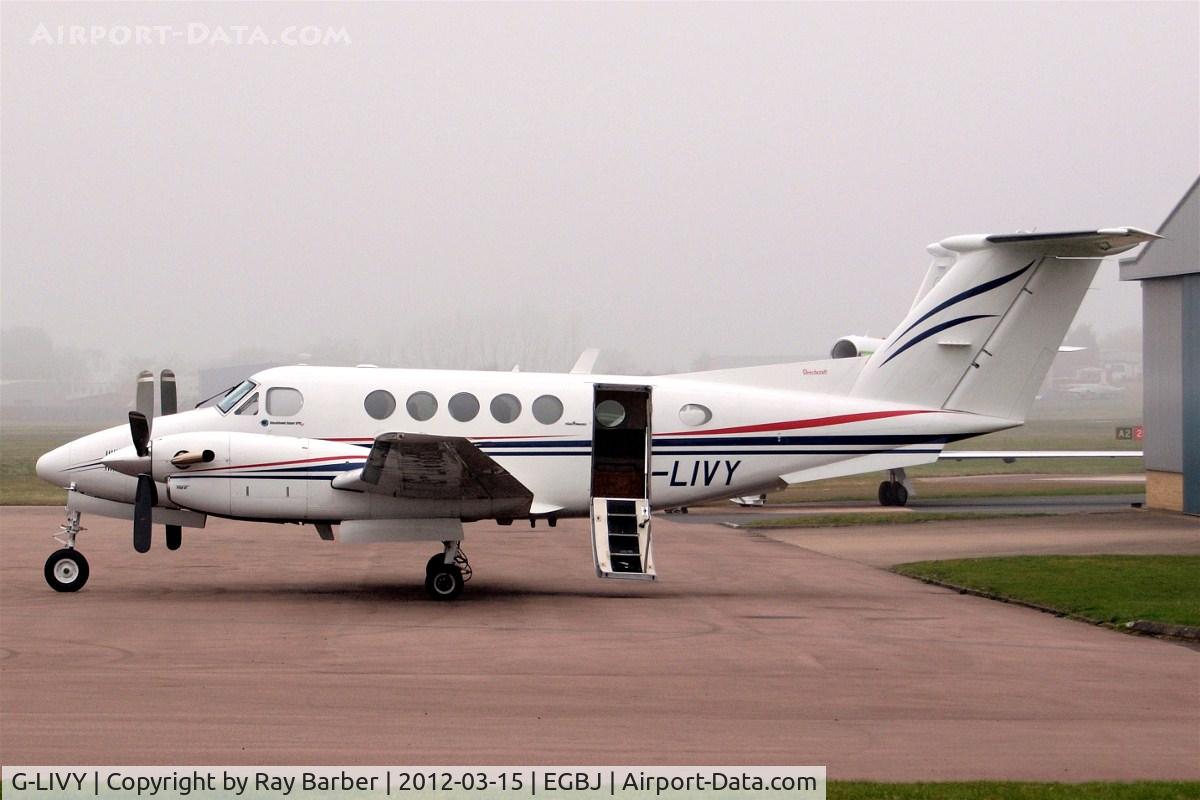 G-LIVY, 1977 Beech 200 Super King Air C/N BB-209, Beech 200 Super King Air [BB-209] (Dragonfly Air Charter) Staverton~G 15/03/2012