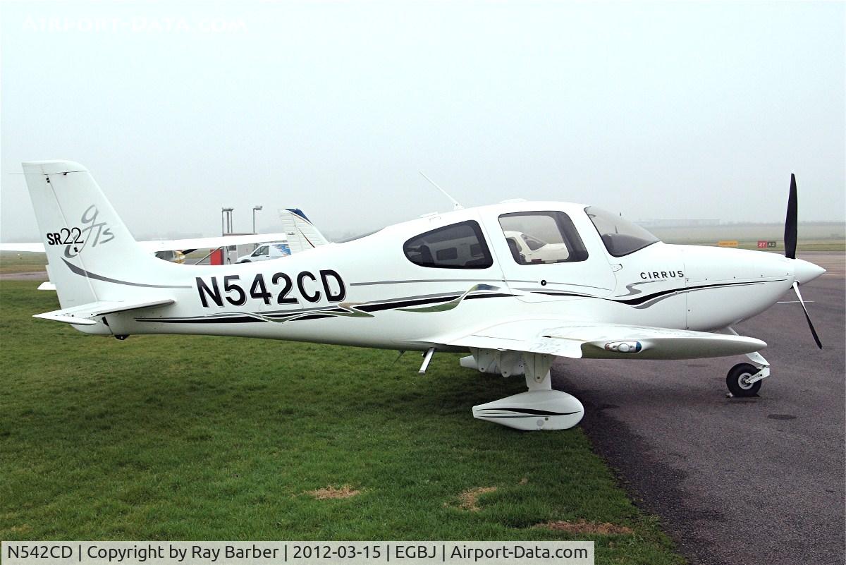 N542CD, 2004 Cirrus SR22 GTS C/N 1186, Cirrus Design  SR-22GTS [1186] Staverton~G 15/03/2012