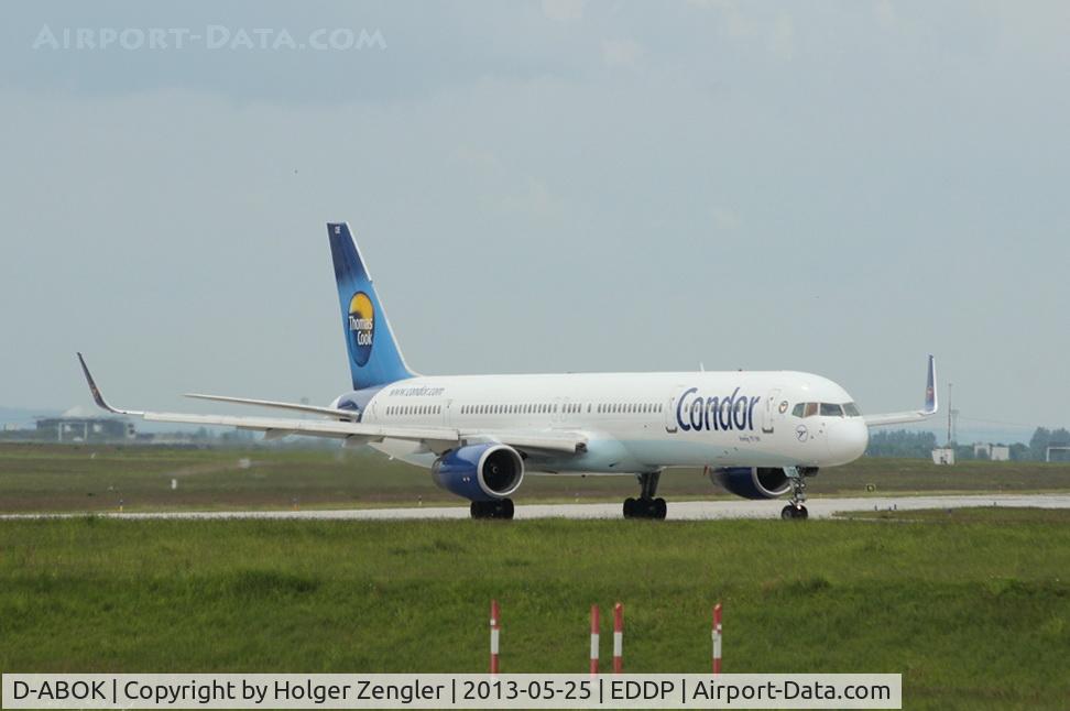 D-ABOK, 2000 Boeing 757-330 C/N 29020, Turning into twy E7...