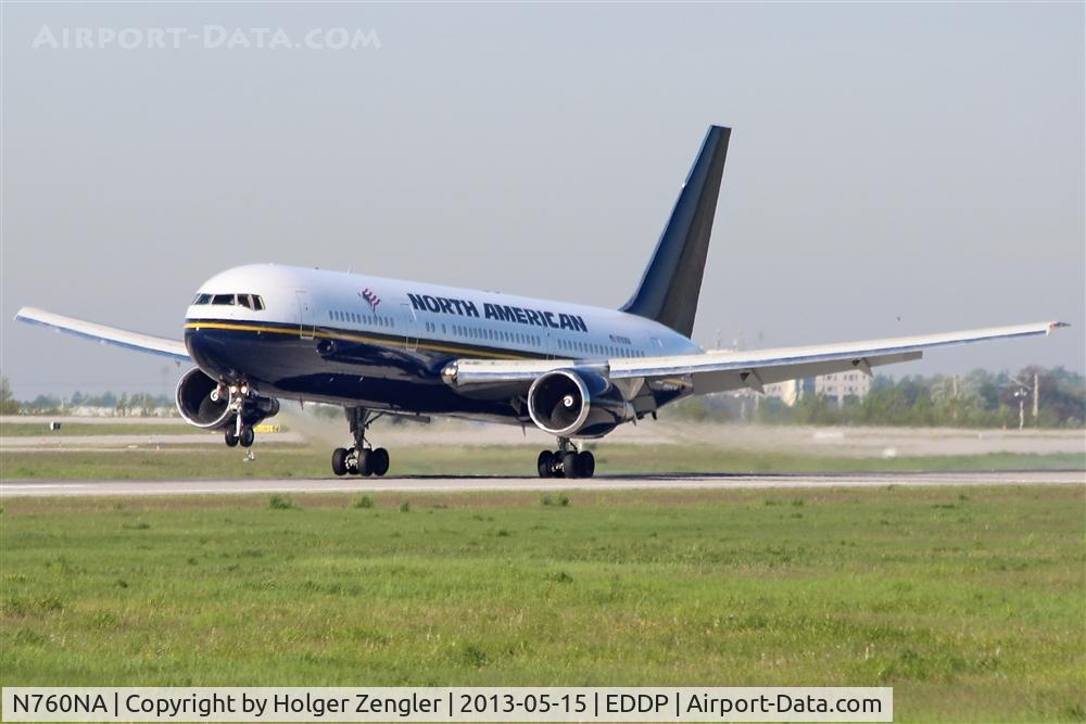 N760NA, 1993 Boeing 767-39H C/N 26257, Touch down after a long ride.....