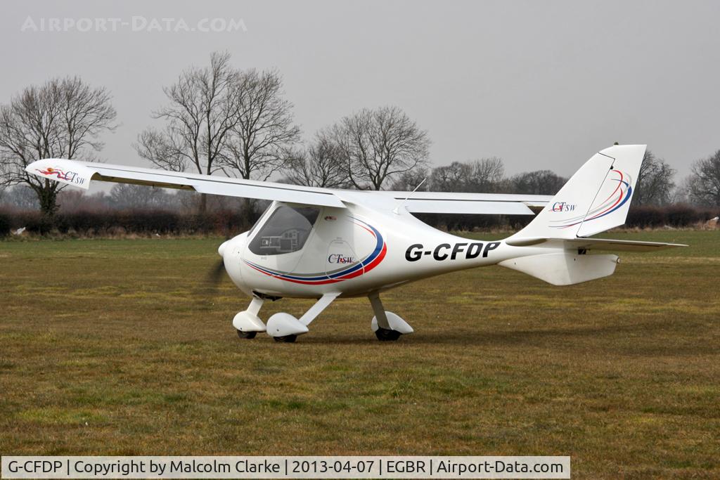G-CFDP, 2008 Flight Design CTSW C/N 8367, Flight Design CTSW at The Real Aeroplane Club's Spring Fly-In, Breighton Airfield, April 2013.