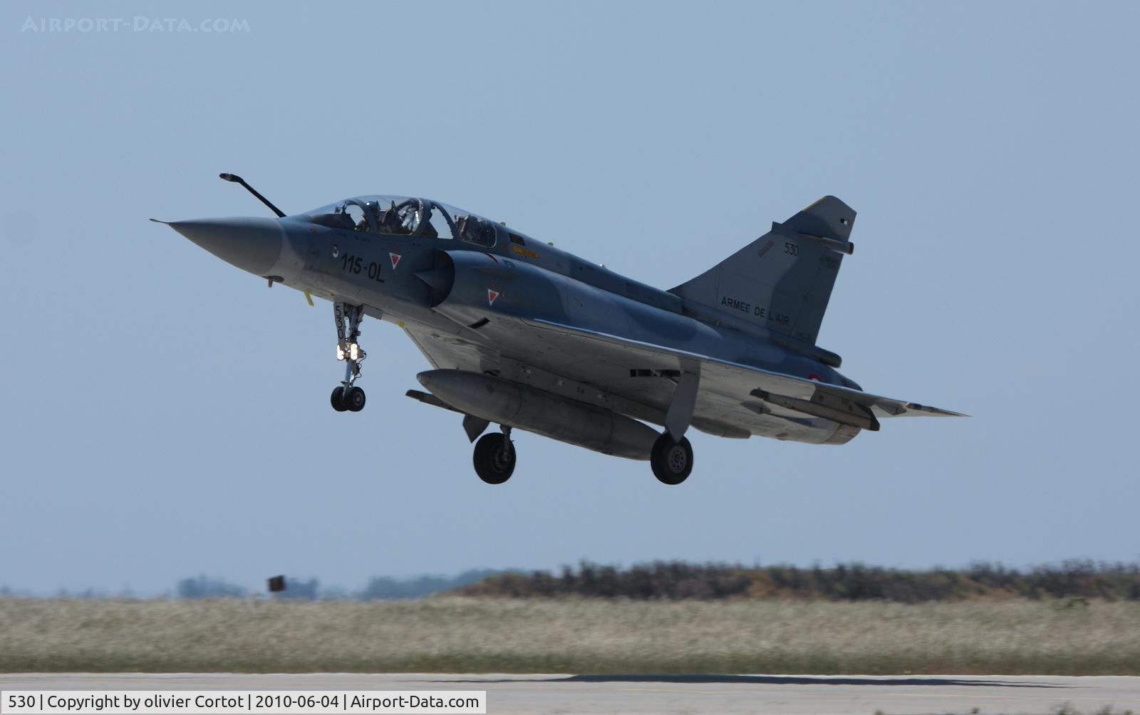 530, Dassault Mirage 2000B C/N 426, landing at Istres AB
