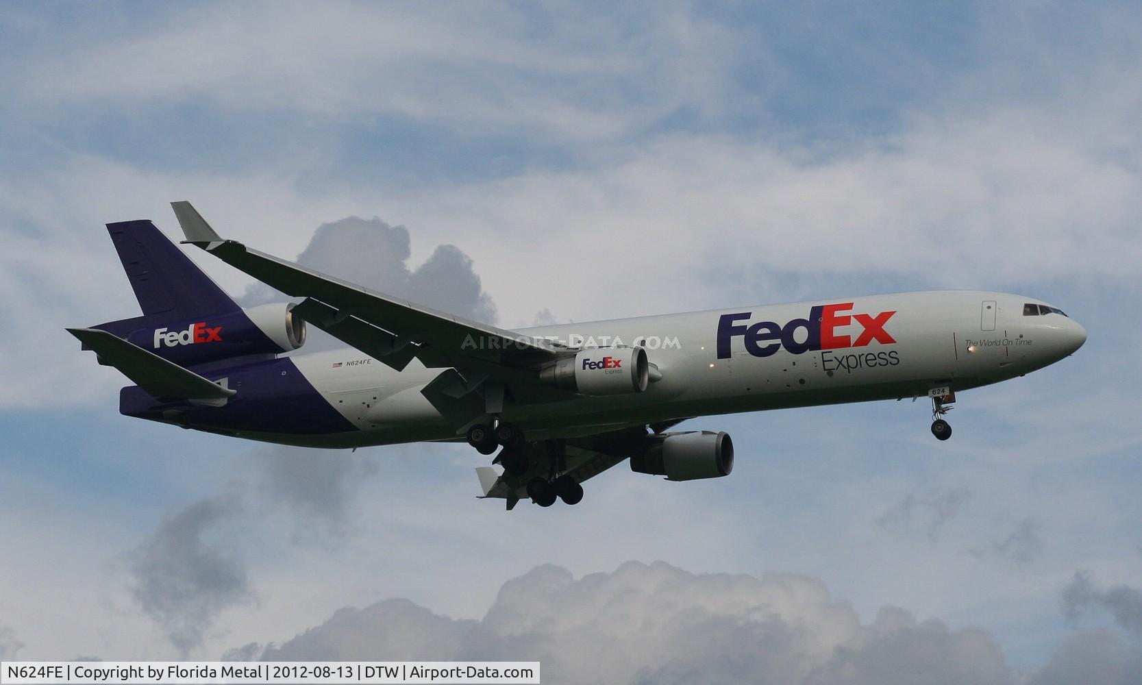 N624FE, 1990 McDonnell Douglas MD-11 C/N 48443, Fed Ex MD-11F