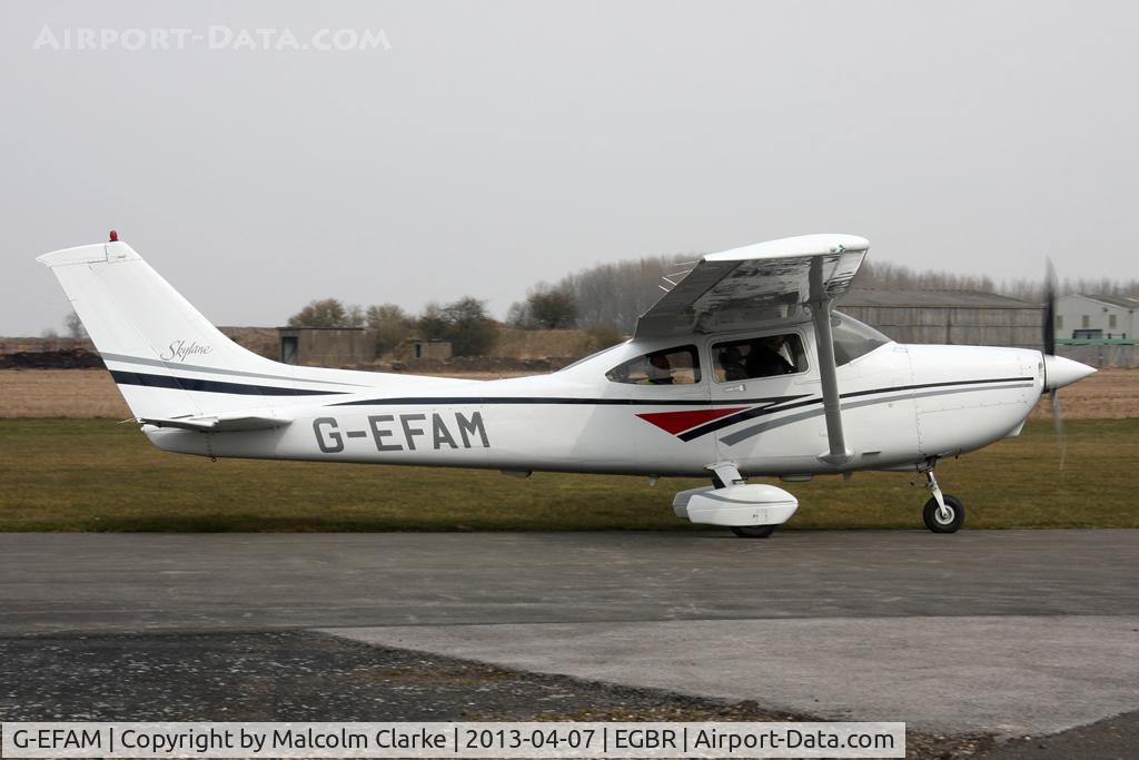 G-EFAM, 1999 Cessna 182S Skylane C/N 18280442, Cessna 182S Skylane at The Real Aeroplane Club's Spring Fly-In, Breighton Airfield, April 2013.