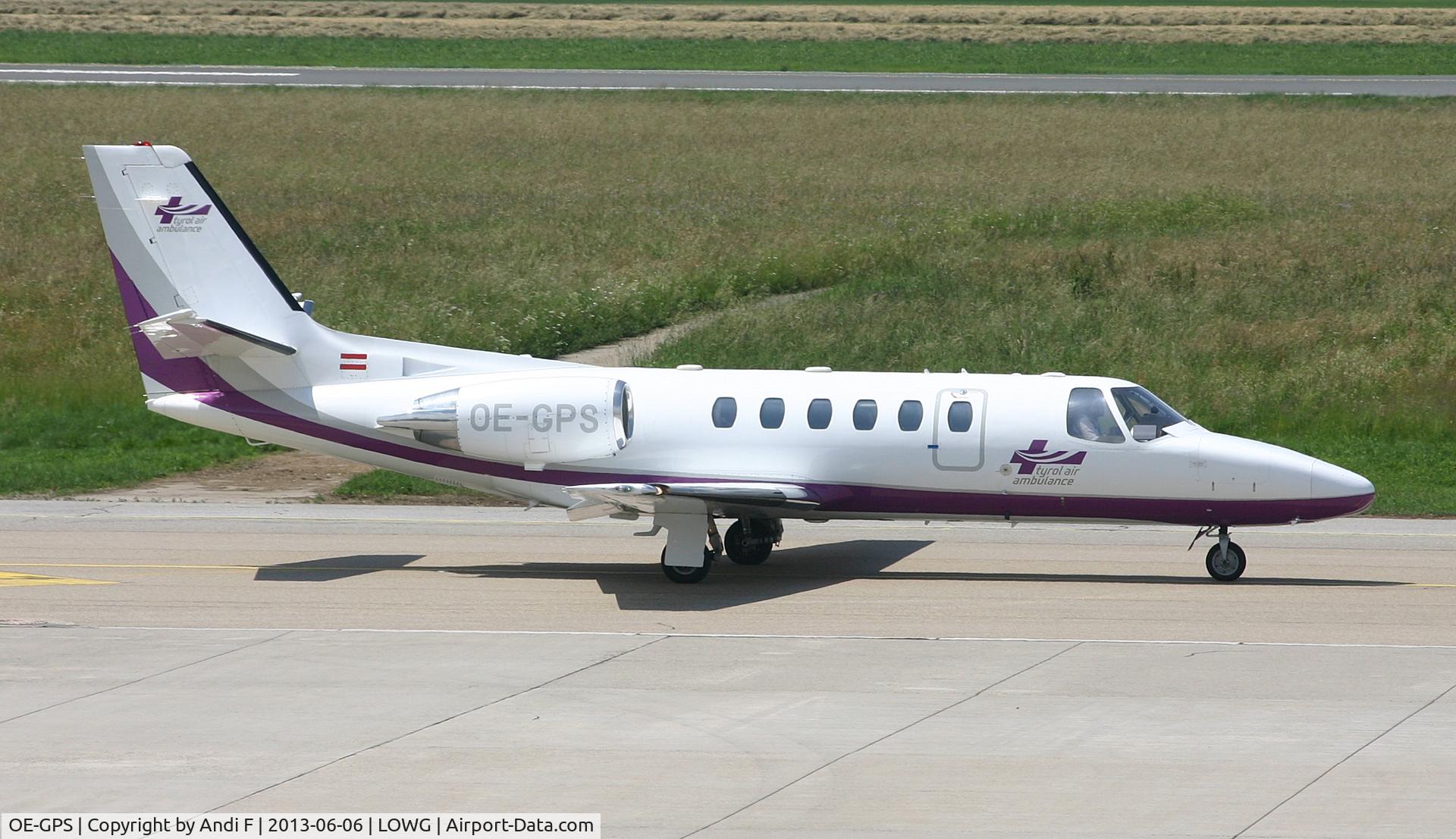 OE-GPS, 1998 Cessna 550 Citation Bravo C/N 550-0837, Tyrol Air Ambulance Cessna 550B Citation Bravo
