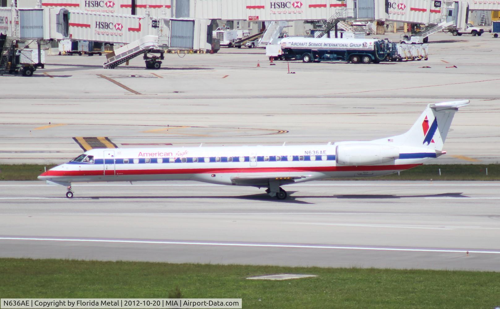 N636AE, 1999 Embraer ERJ-145LR (EMB-145LR) C/N 145160, Eagle E145LR