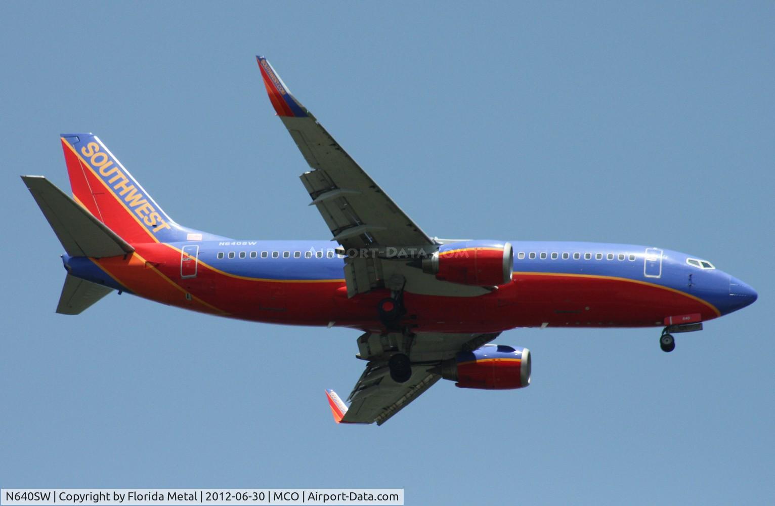 N640SW, 1996 Boeing 737-3H4 C/N 27713, Southwest 737-300
