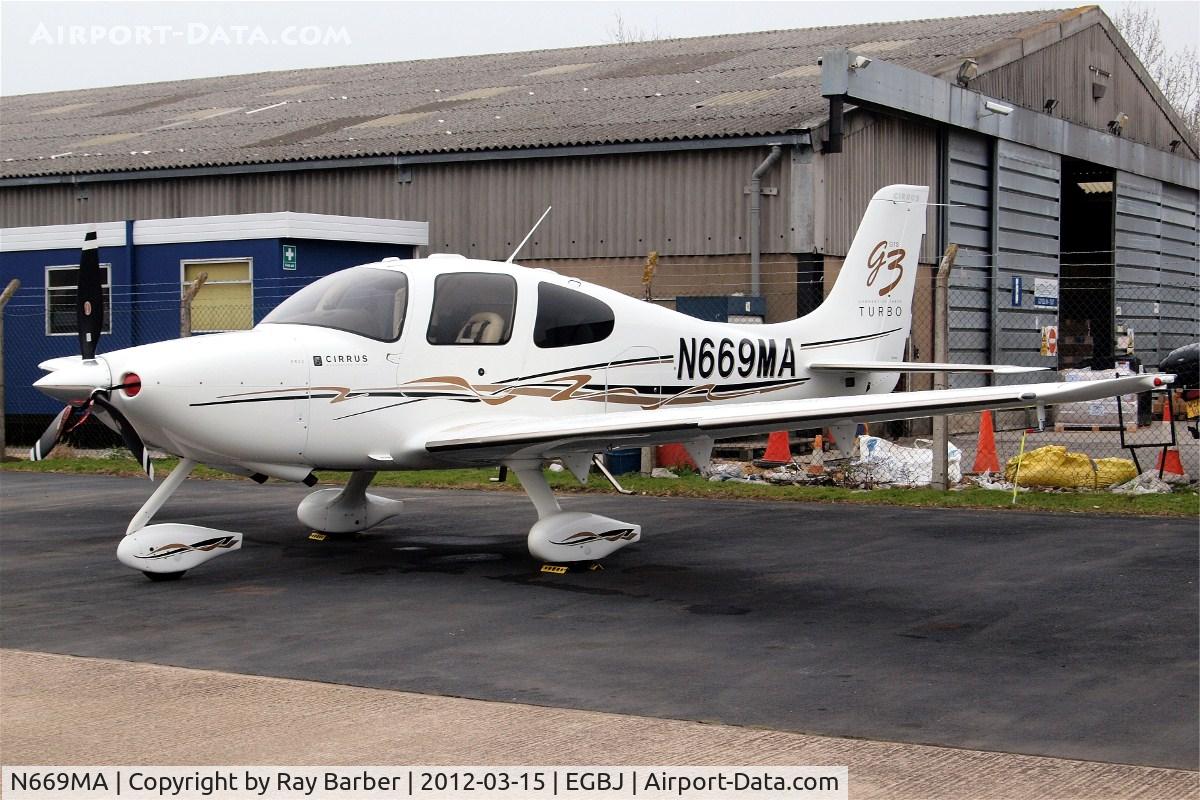 N669MA, Cirrus SR22 C/N 2620, Cirrus Design SR-22G3 GTS Turbo [2620] Staverton~G 15/03/2012
