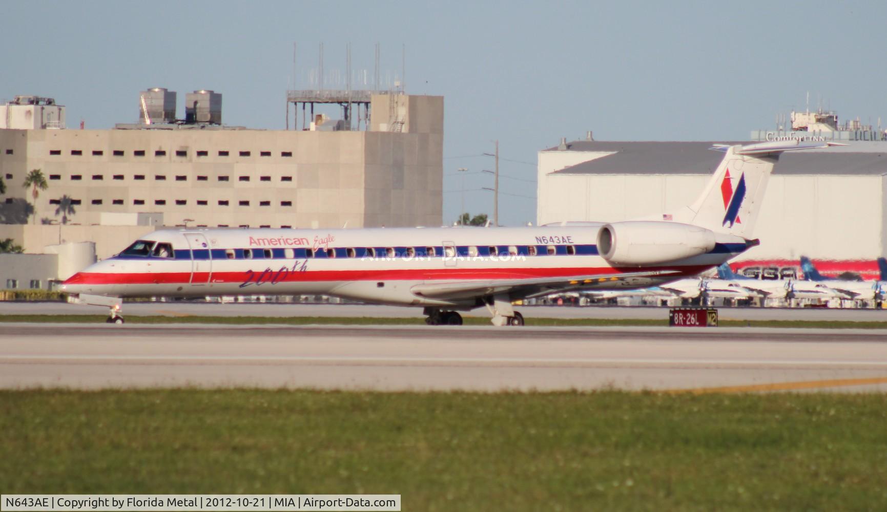 N643AE, 1999 Embraer ERJ-145LR (EMB-145LR) C/N 145200, Eagle E145