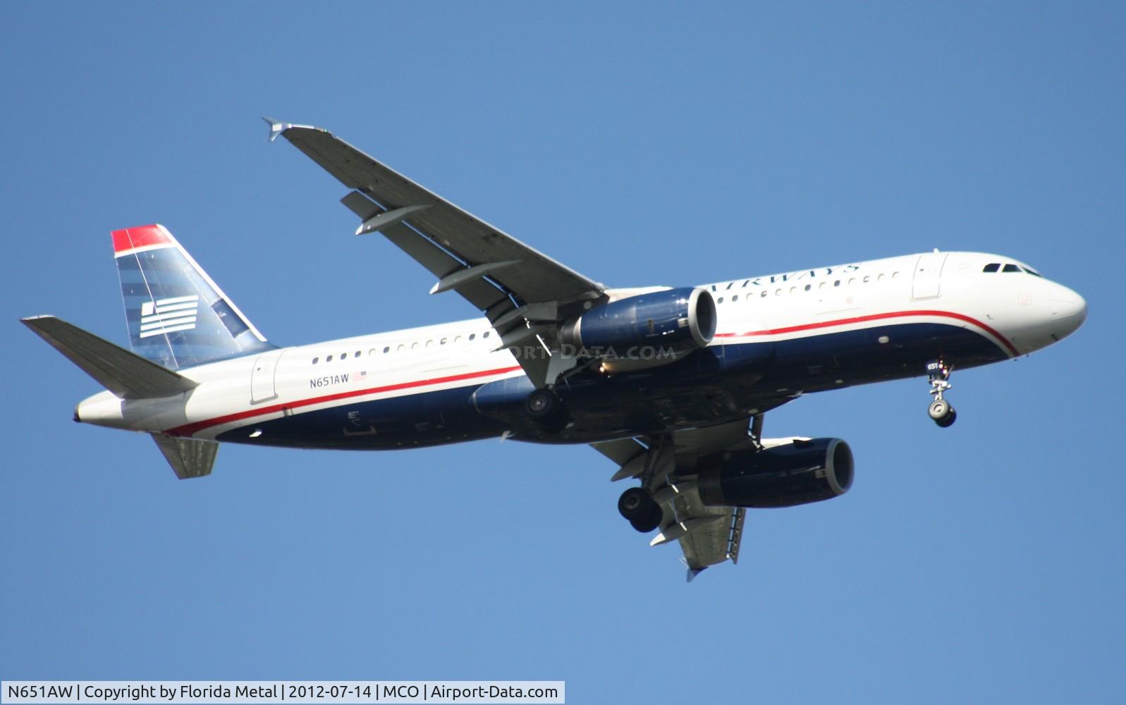 N651AW, 1998 Airbus A320-232 C/N 866, US Airways A320