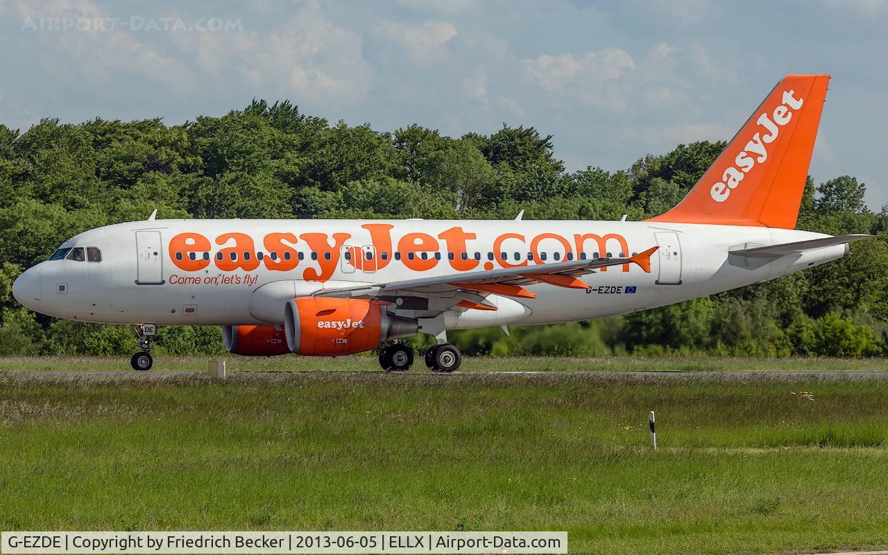 G-EZDE, 2008 Airbus A319-111 C/N 3426, departure via RW06