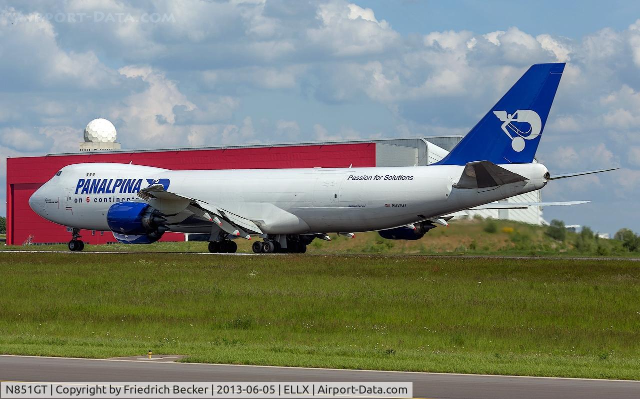 N851GT, 2012 Boeing 747-87UF C/N 37565, departure via RW06