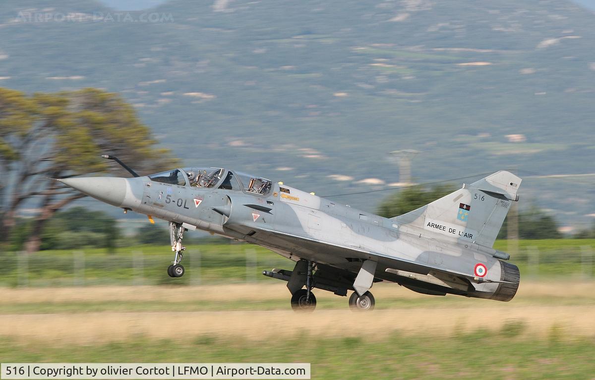516, Dassault Mirage 2000B C/N 199, Landing at Orange AB, 2007.