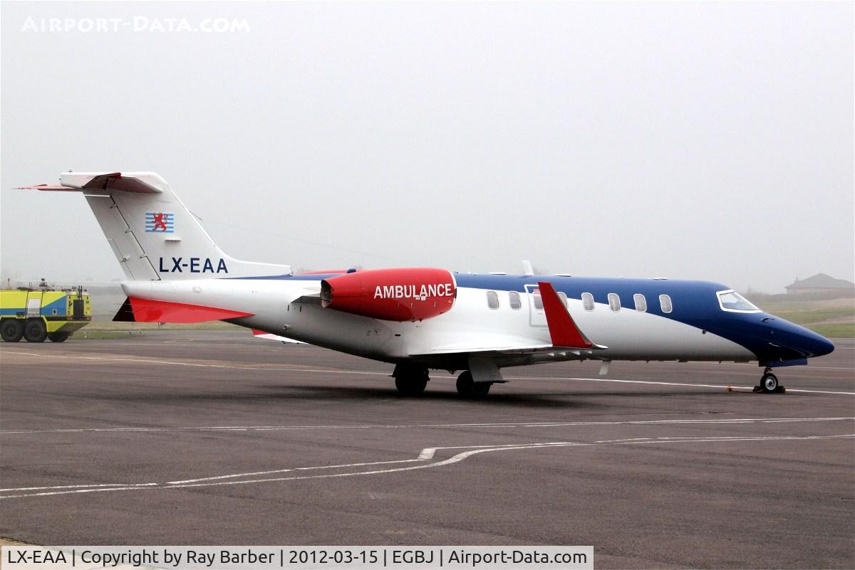 LX-EAA, 2006 Learjet 45 C/N 321, Learjet 45 [45-321] (Ducair Luxembourg Air Ambulance) Staverton~G 15/03/2012