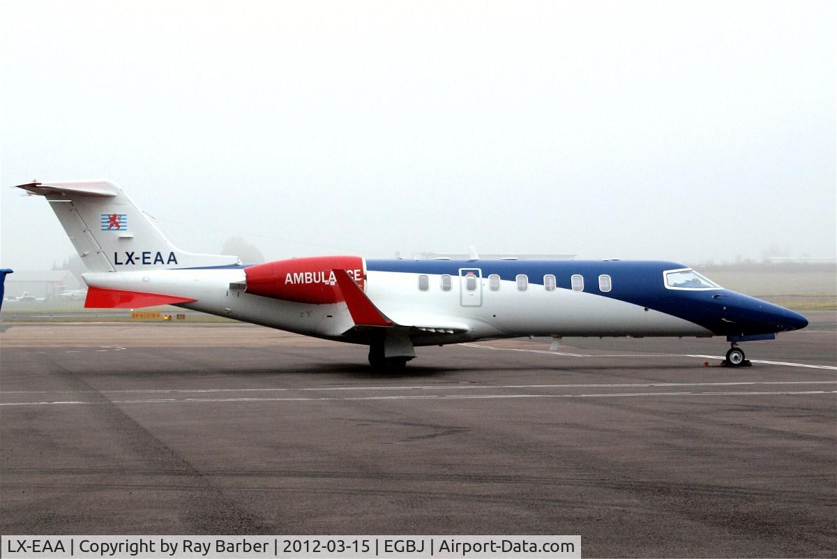 LX-EAA, 2006 Learjet 45 C/N 321, Learjet 45 [45-321] (Ducair Luxembourg Air Ambulance) Staverton~G 15/03/2012