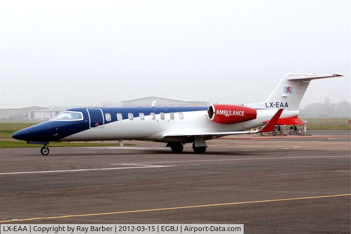 LX-EAA, 2006 Learjet 45 C/N 321, Learjet 45 [45-321] (Ducair Luxembourg Air Ambulance) Staverton~G 15/03/2012