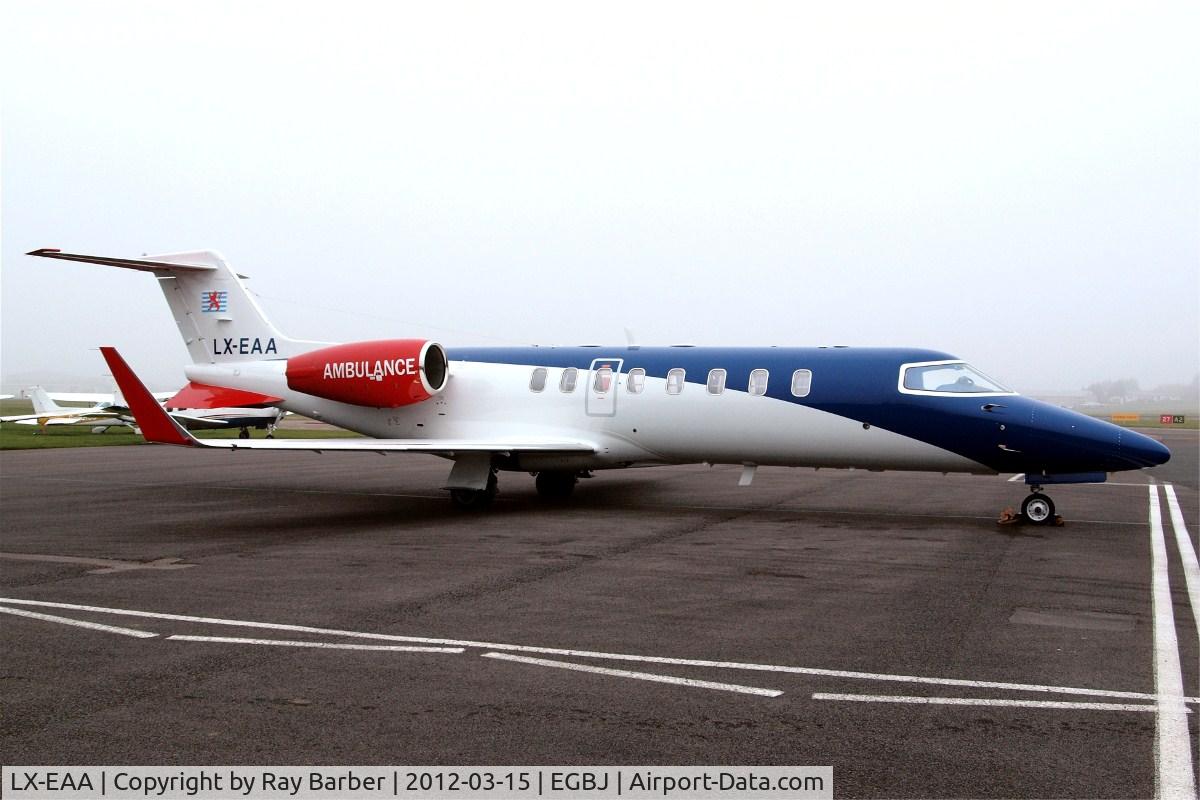 LX-EAA, 2006 Learjet 45 C/N 321, Learjet 45 [45-321] (Ducair Luxembourg Air Ambulance) Staverton~G 15/03/2012