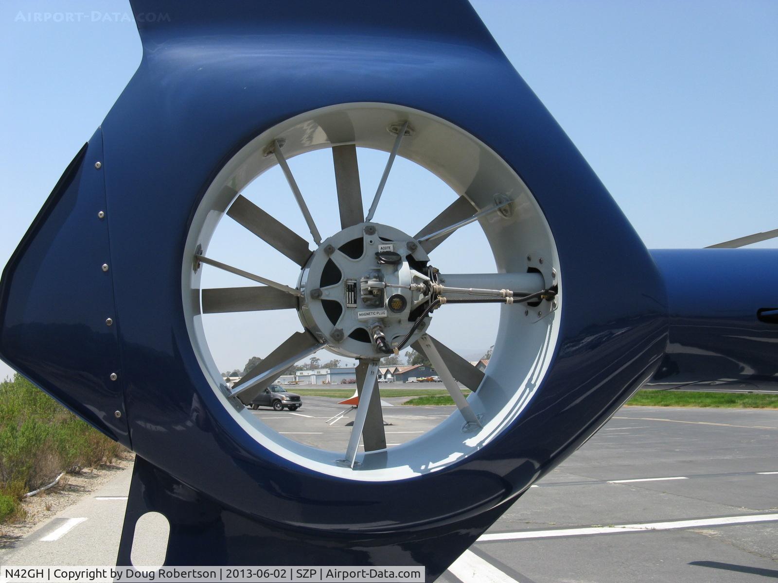N42GH, Eurocopter EC-120B Colibri C/N 1093, 2000 Eurocopter EC-120B COLIBRI 'Hummingbird', one Turbomeca 319 Arrius 2F Turboshaft 504 shp, composite eight-blade Fenestron shrouded anti-torque tail rotor-linkage side
