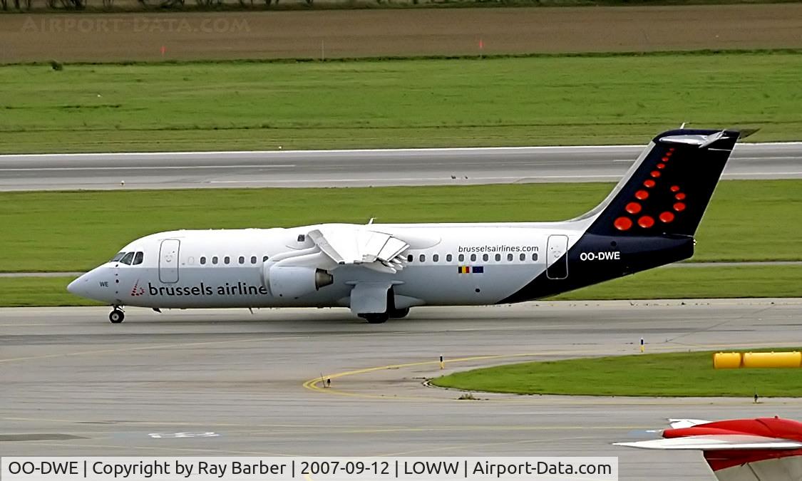 OO-DWE, 1998 British Aerospace Avro 146-RJ100 C/N E3327, BAe 146-RJ100 [E3327] (Brussels Airlines) Vienna-Schwechat~OE 12/09/2007