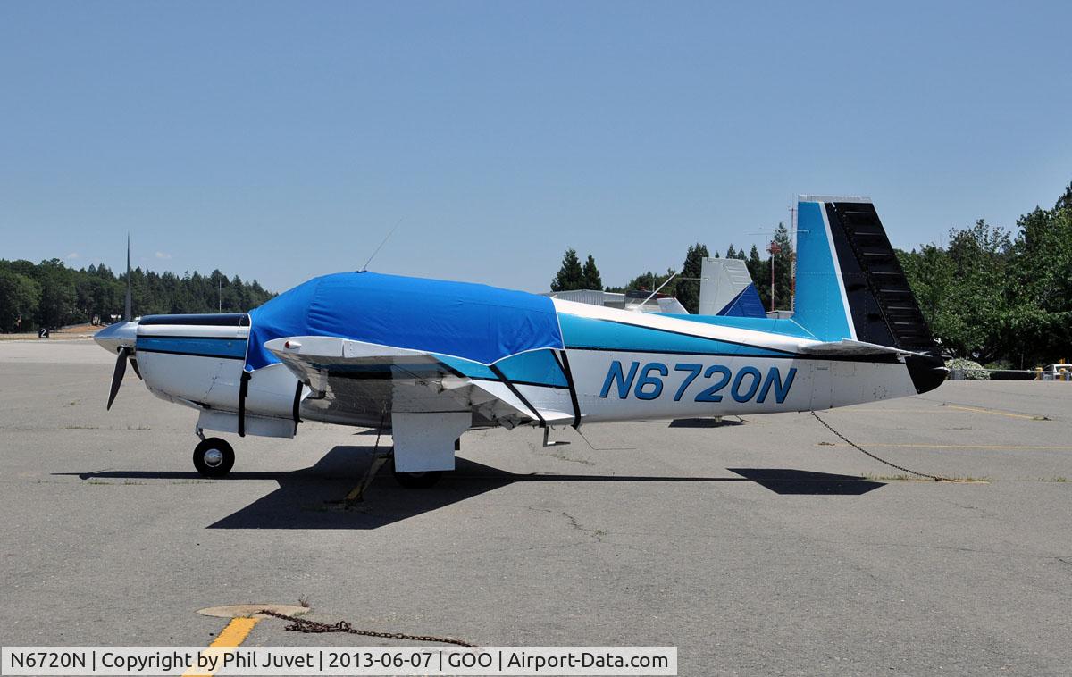 N6720N, 1968 Mooney M20F Executive C/N 680176, Parked at GOO.