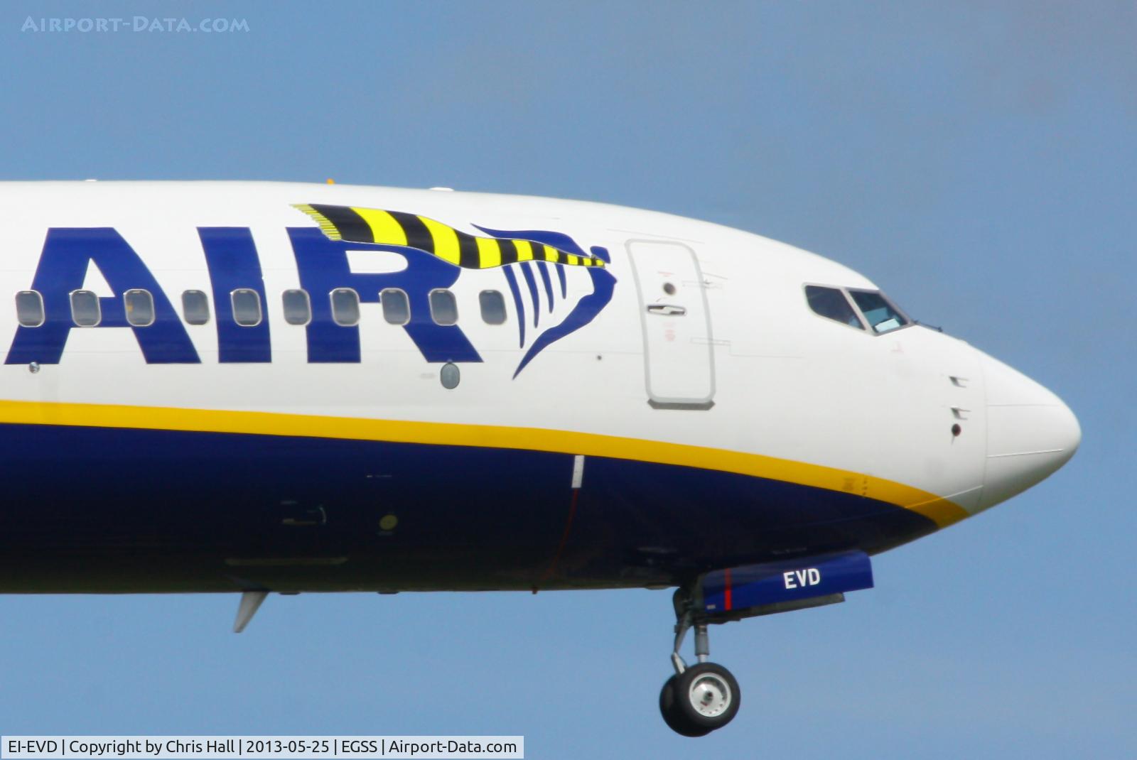 EI-EVD, 2012 Boeing 737-8AS C/N 40287, wearing a Dortmund scarf for the Chanpions league final
