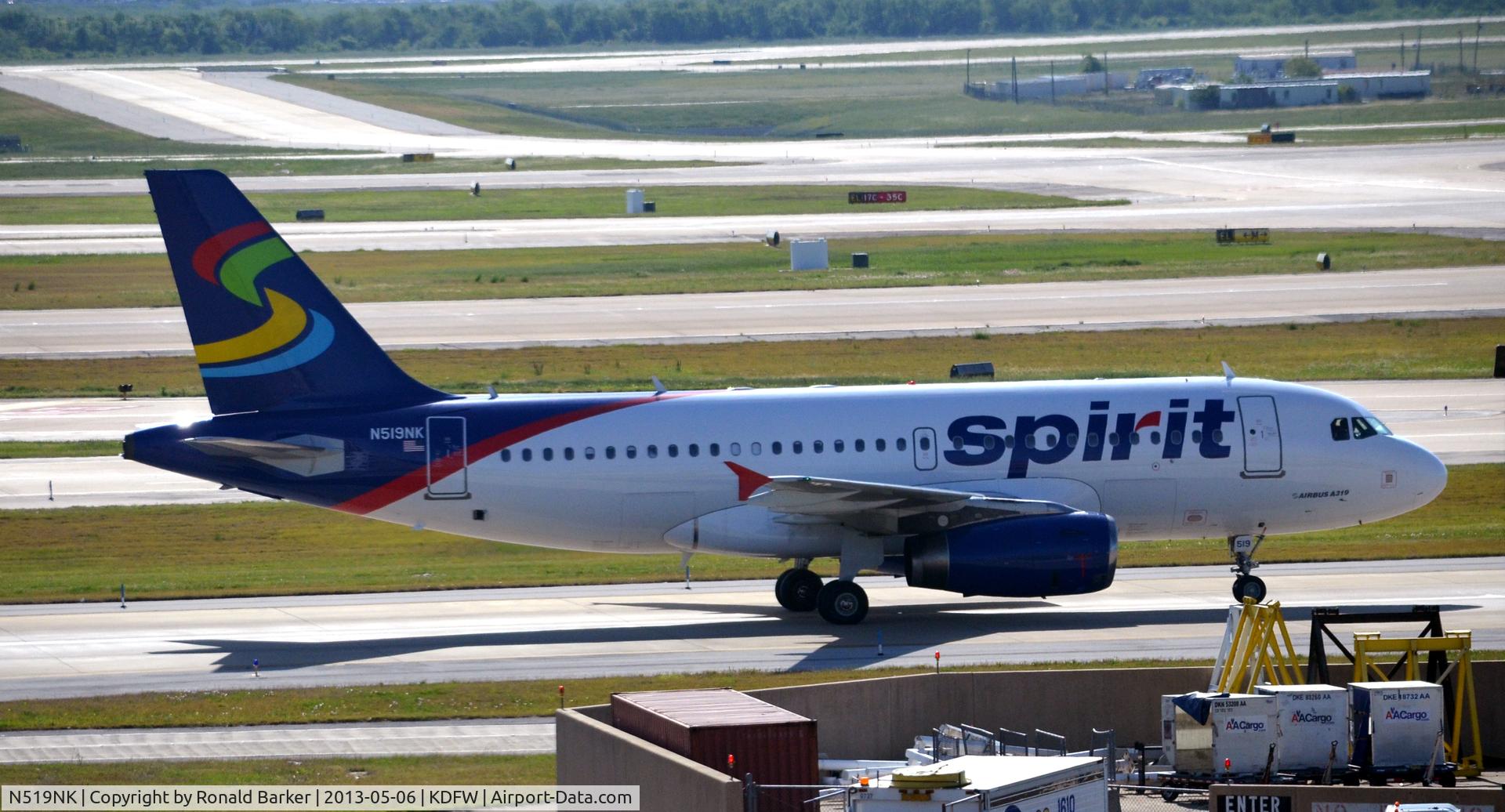 N519NK, 2006 Airbus A319-132 C/N 2723, Taxi DFW