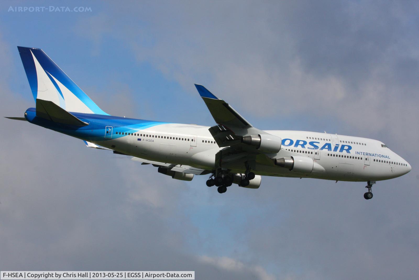 F-HSEA, 1992 Boeing 747-422 C/N 26877, in Corsair's new livery