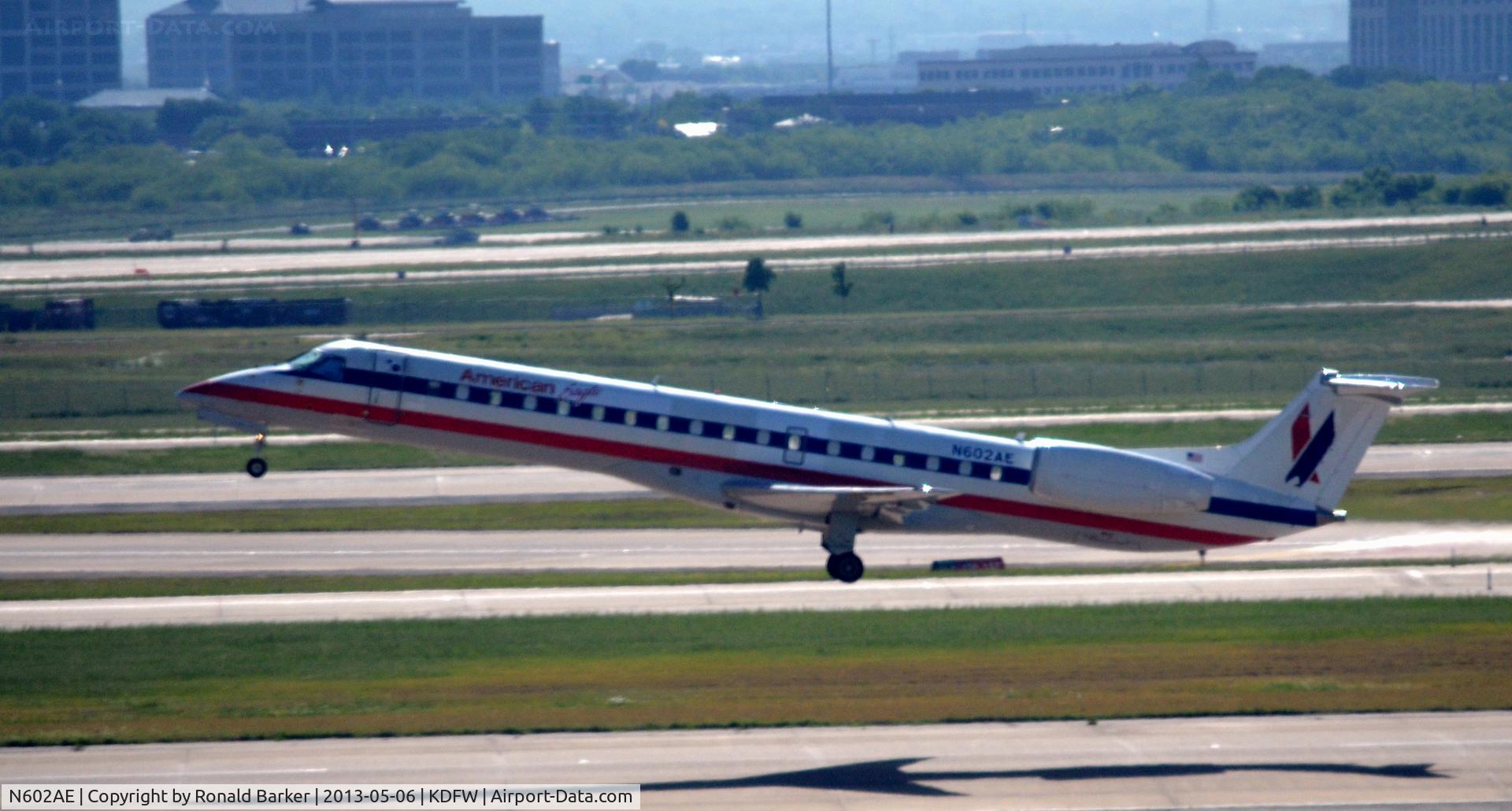 N602AE, 1998 Embraer ERJ-145LR (EMB-145LR) C/N 145048, Takeoff DFW