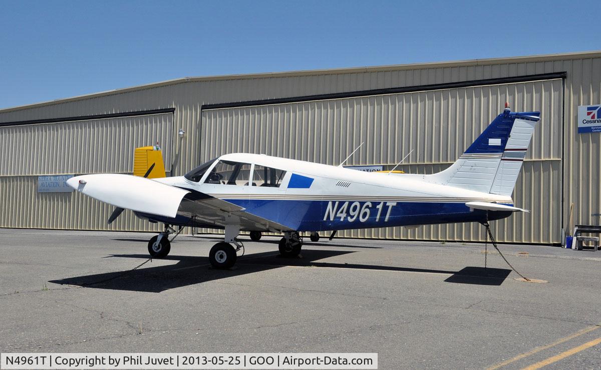N4961T, 1972 Piper PA-28-140 Cruiser C/N 28-7225289, Parked at the Nevada Co. Air Park, Grass Valley, CA.