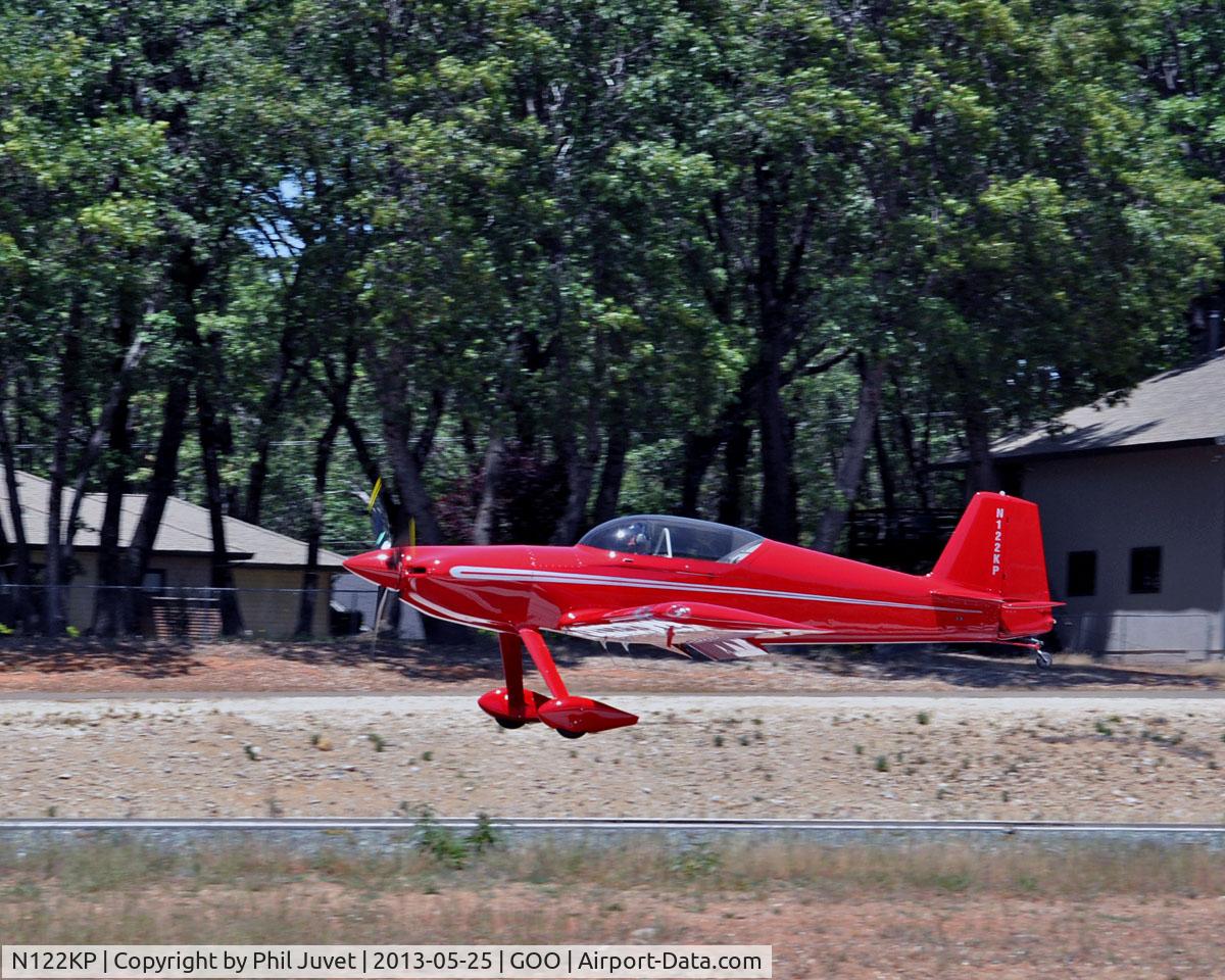 N122KP, 2002 Harmon Rocket II C/N PETERSON-2, Landing at Nevada Co. Air Park, Grass Valley, CA.