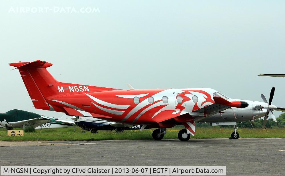 M-NGSN, 2006 Pilatus PC-12/47 C/N 0697, Ex: HB-FRA(7) > OY-PPP > M-NGSN - Originally and currently in private hands in April 2009