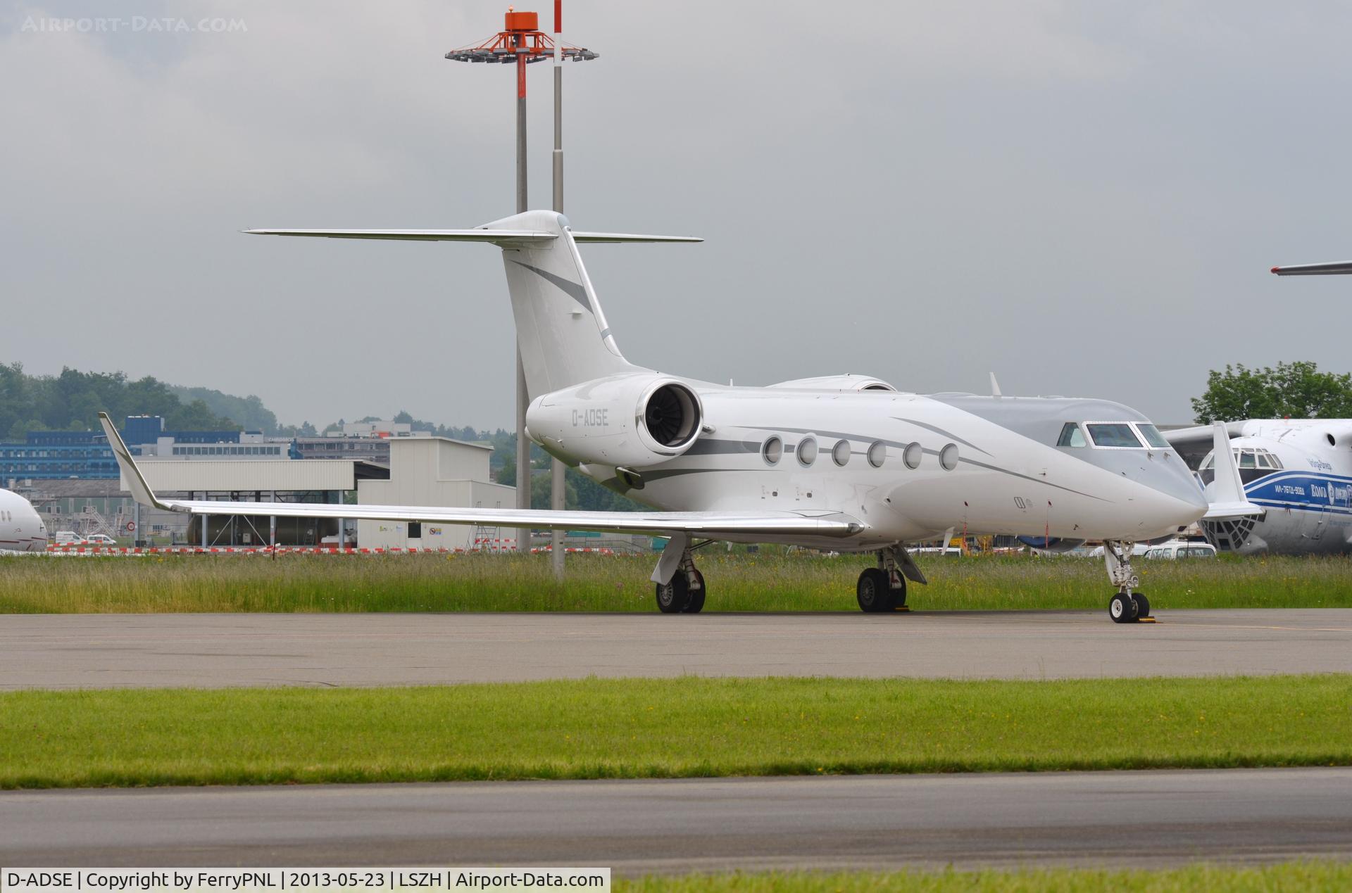 D-ADSE, 2011 Gulfstream Aerospace GIV-X (G450) C/N 4217, Windrose Air G450 parked in ZRH