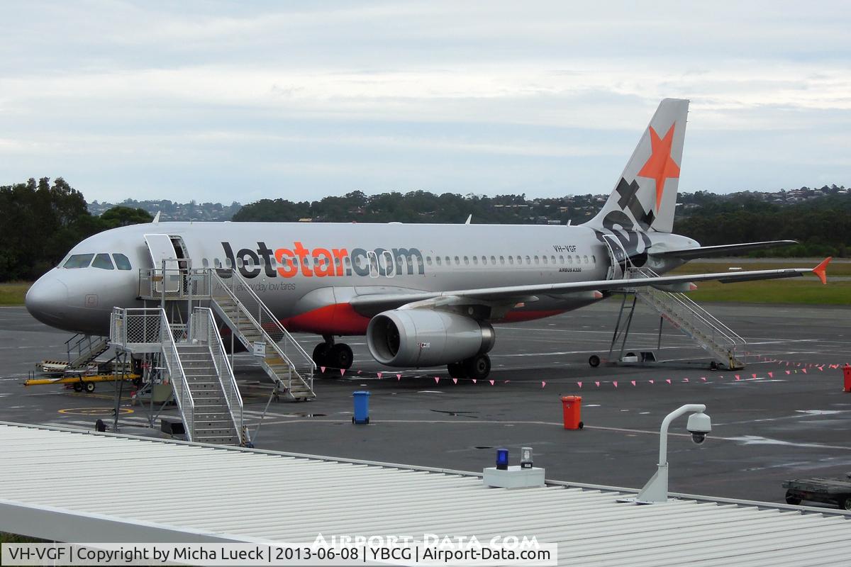 VH-VGF, 2010 Airbus A320-214 C/N 4497, At Coolangatta