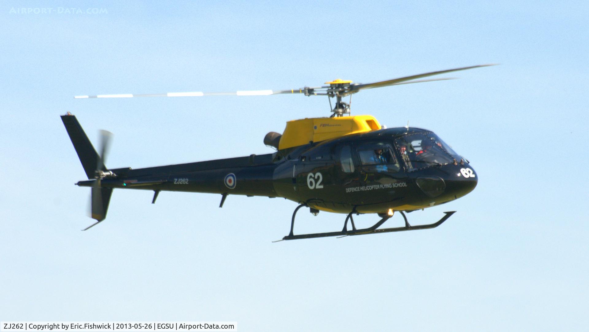 ZJ262, 1997 Eurocopter AS-350BB Squirrel HT1 Ecureuil C/N 2993, 42. ZJ262 at the IWM Spring Airshow, Duxford May 2013.