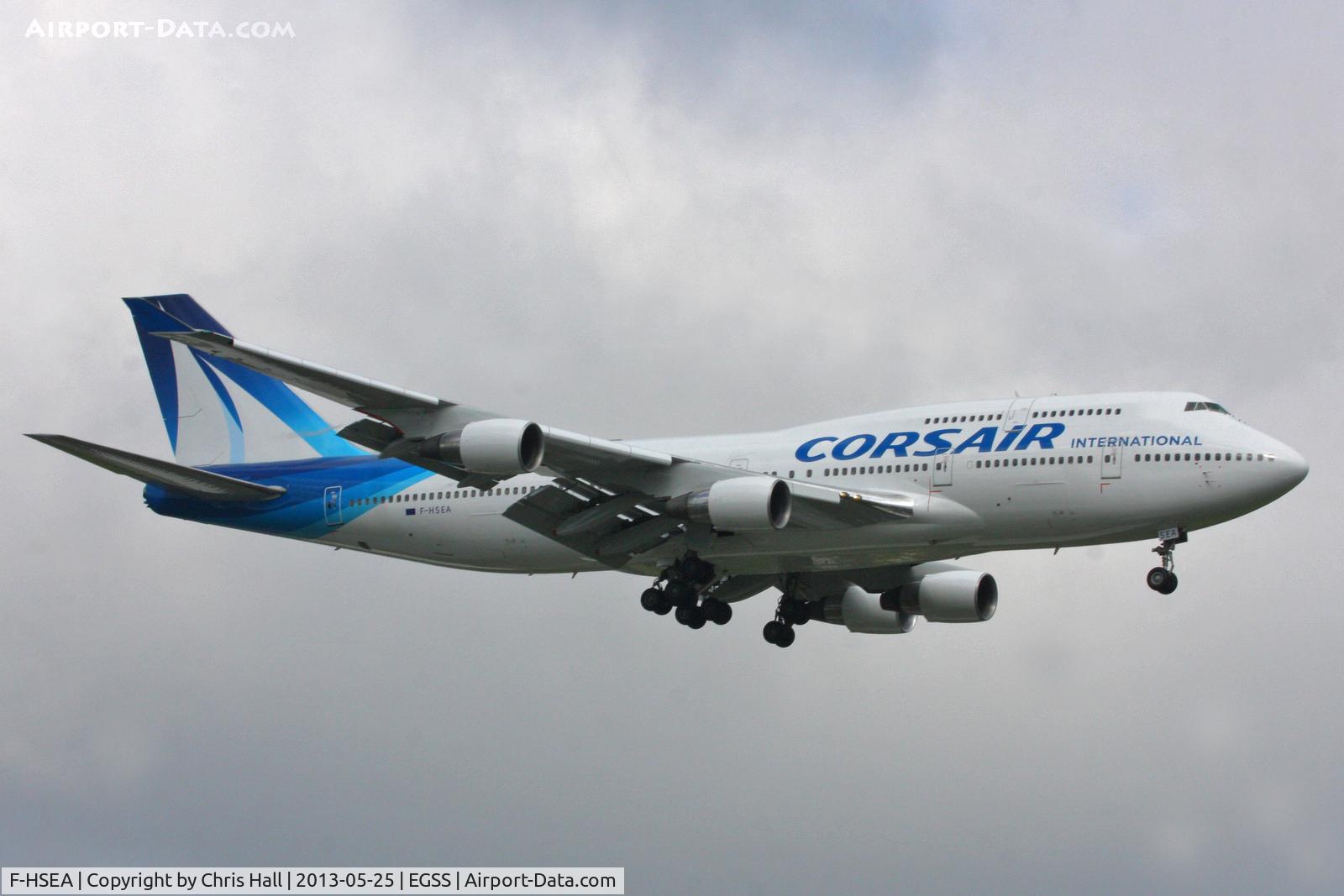 F-HSEA, 1992 Boeing 747-422 C/N 26877, in Corsair's new livery