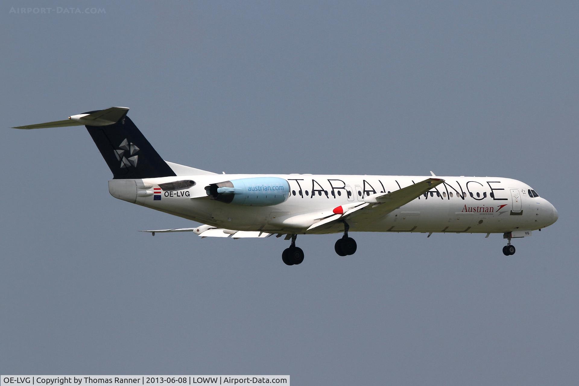 OE-LVG, 1994 Fokker 100 (F-28-0100) C/N 11520, Austrian Fokker 100