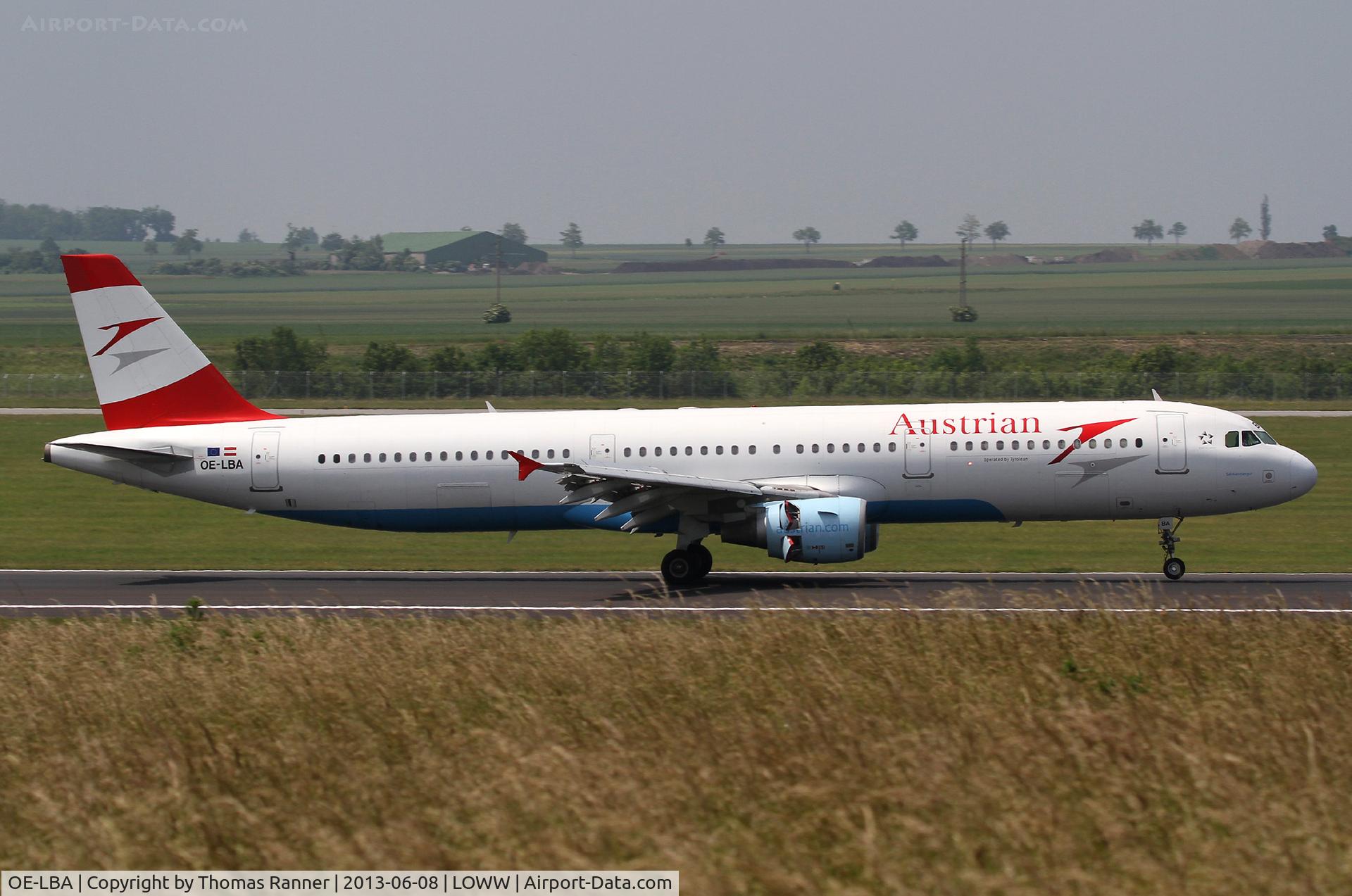 OE-LBA, 1995 Airbus A321-111 C/N 552, Austrian Airbus A321