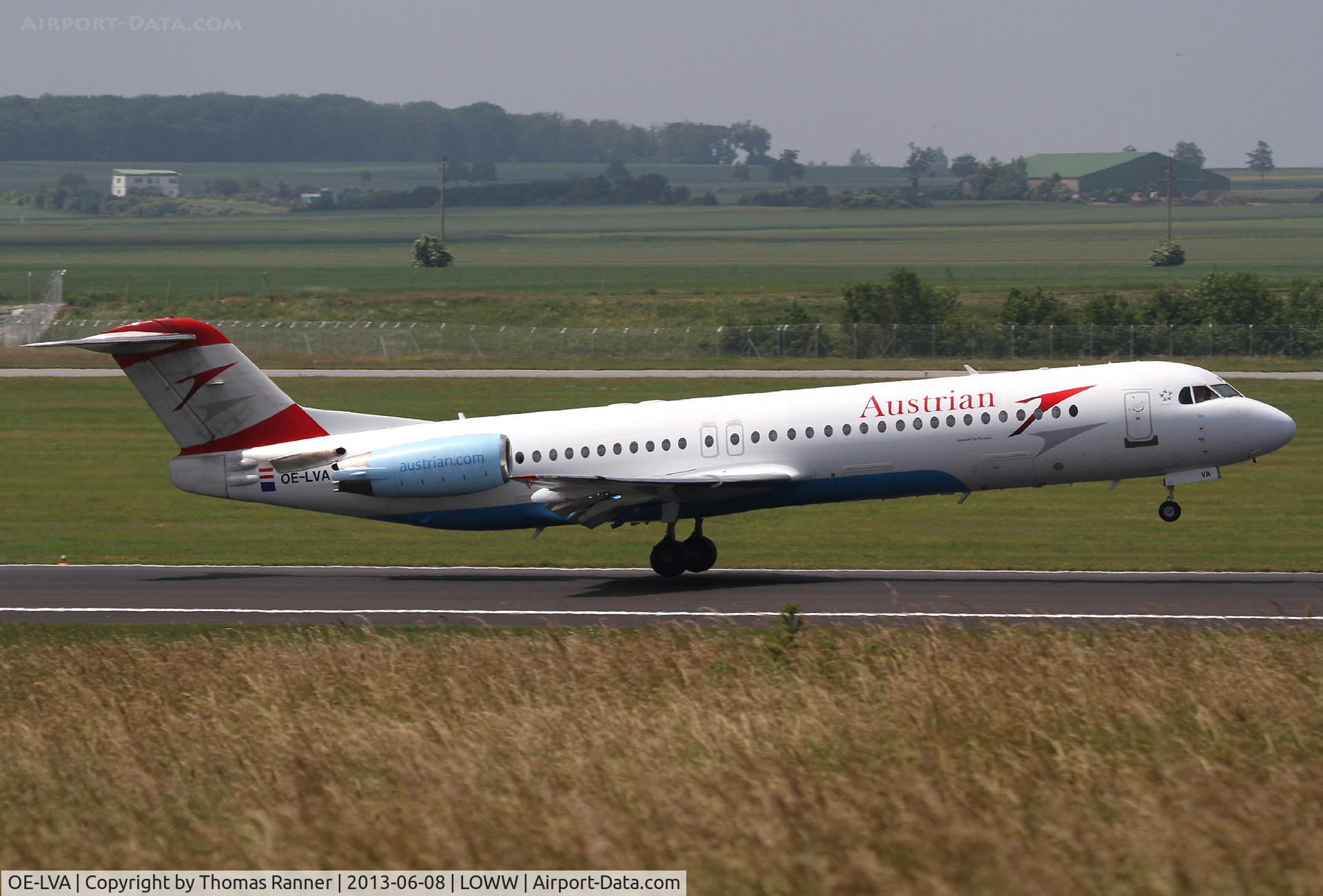 OE-LVA, 1994 Fokker 100 (F-28-0100) C/N 11490, Austrian Fokker 100