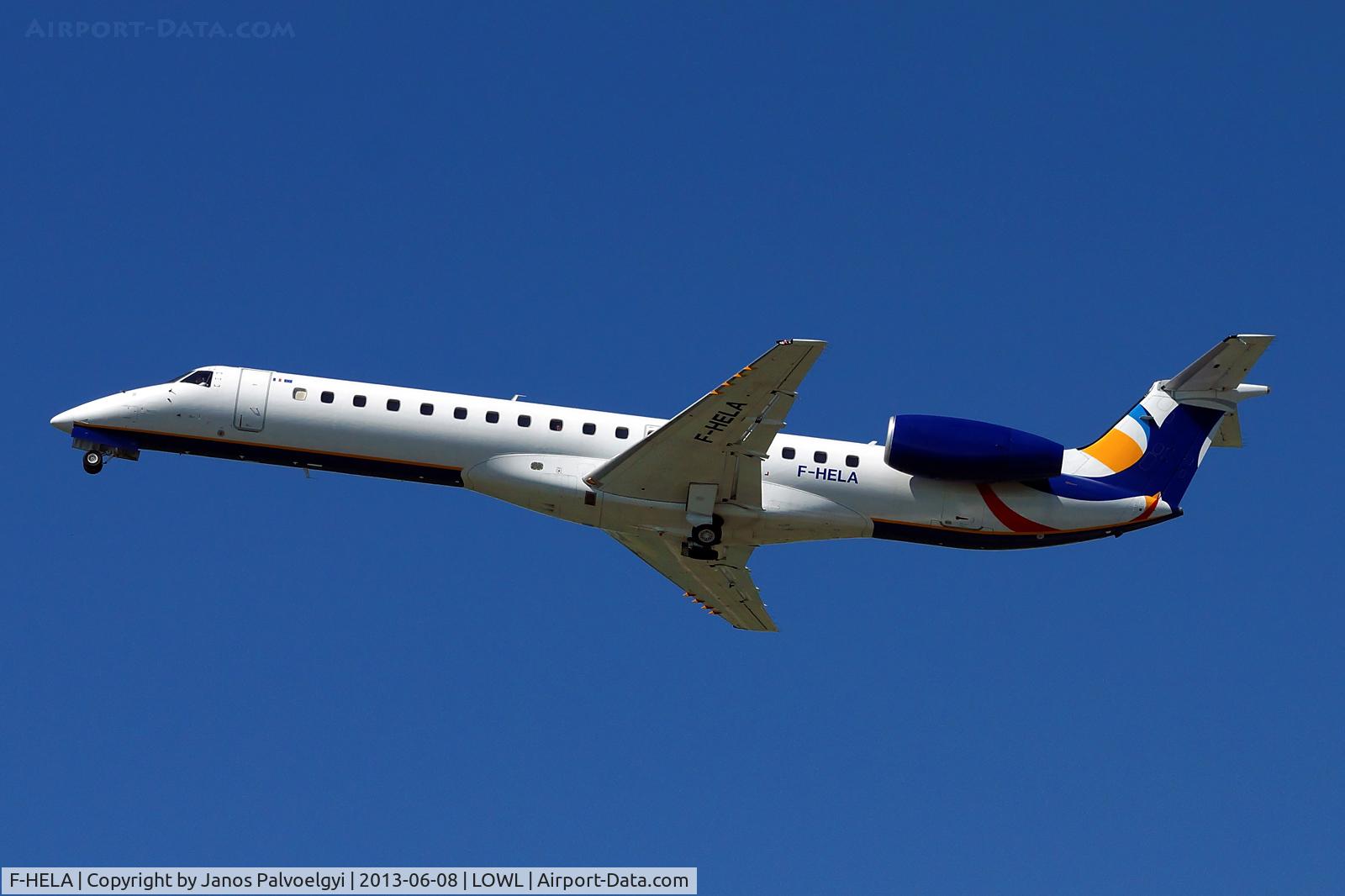 F-HELA, 1999 Embraer EMB-145EU (ERJ-145EU) C/N 145167, Linxair Embraer EMB-145EU (ERJ-145EU) after take off in LOWL/LNZ