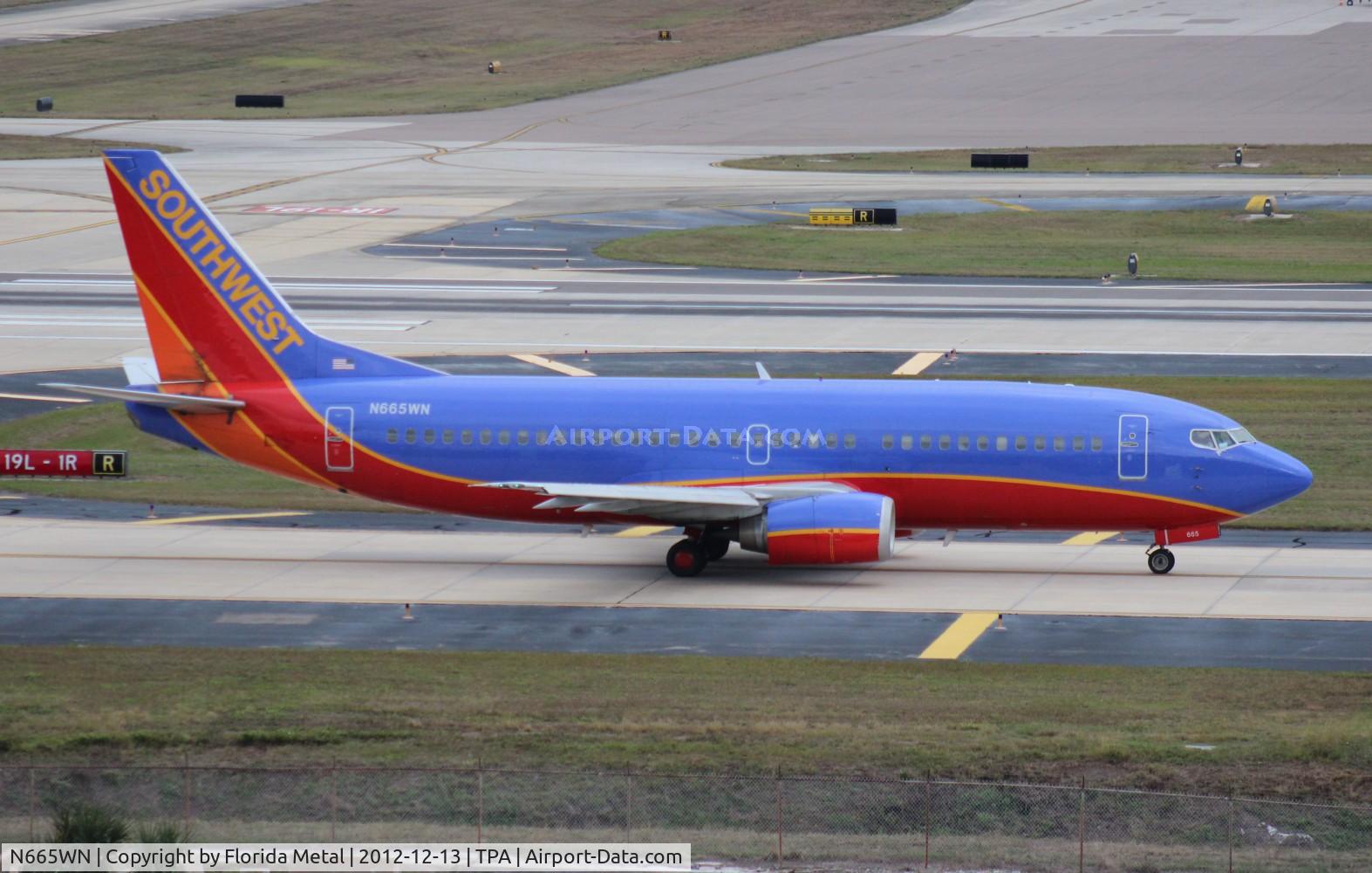 N665WN, 1986 Boeing 737-3Y0 C/N 23497, Southwest 737