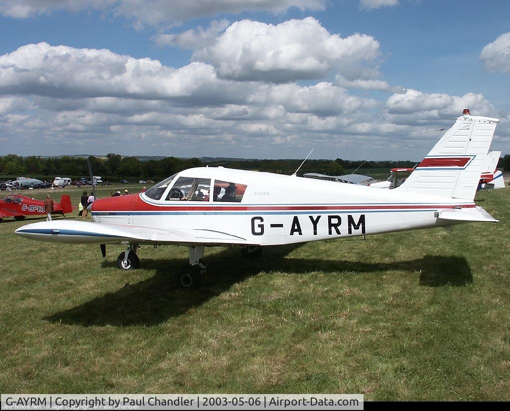 G-AYRM, 1970 Piper PA-28-140 Cherokee C/N 28-7125049, Piper PA-28-140 Cherokee pic. from 2003