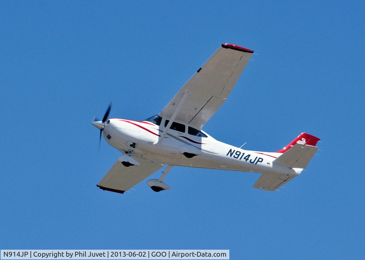 N914JP, 2001 Cessna T182T Turbo Skylane C/N T18208039, Departing Nevada County Air Park, Grass Valley, CA.