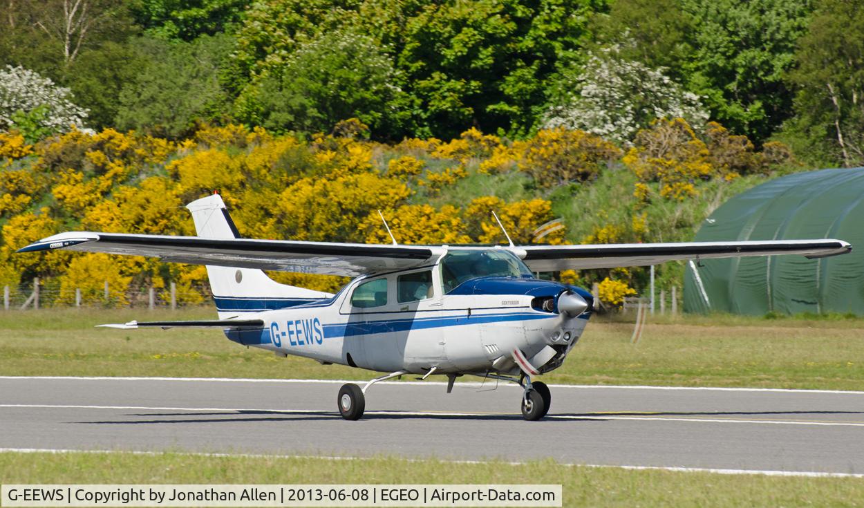 G-EEWS, 1981 Cessna T210N Turbo Centurion C/N 210-64341, Departing from Oban Airport (North Connel).