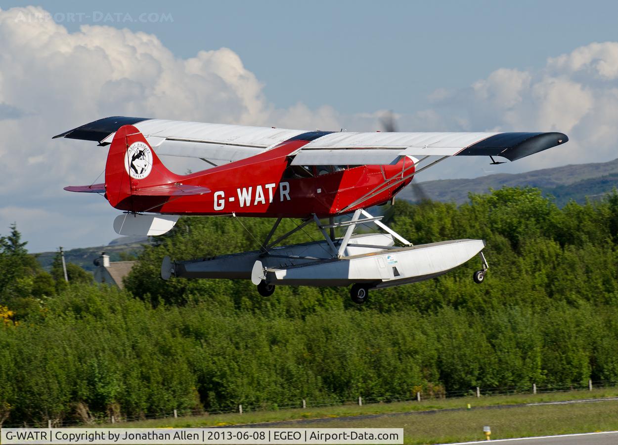 G-WATR, 1988 Christen A-1 Husky C/N 1040, Departing from Oban Airport (North Connel).