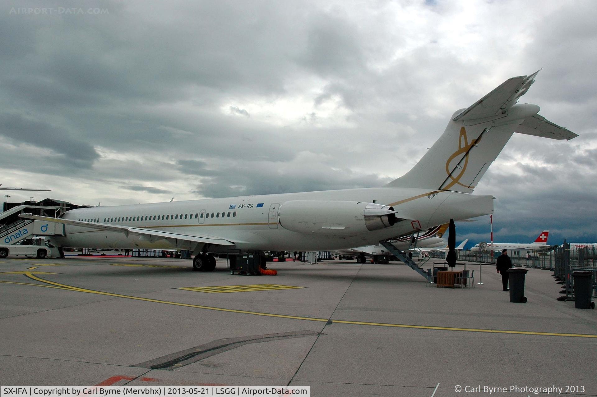 SX-IFA, 1991 McDonnell Douglas MD-83 (DC-9-83) C/N 49809, Part of the EBACE 2013 Static Display