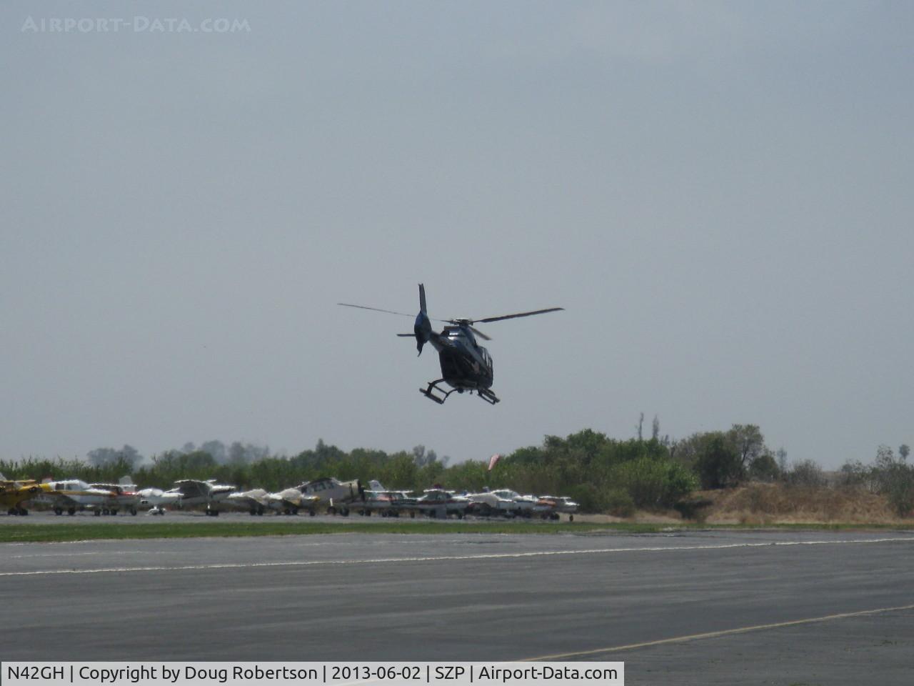 N42GH, Eurocopter EC-120B Colibri C/N 1093, 2000 Eurocopter EC-120B COLIBRI 'Hummingbird'. one Turbomeca TM 319 Arrius 2F Turboshaft 504 shp, departure over Rwy 22