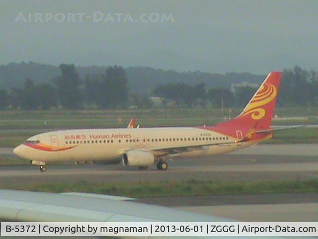 B-5372, 2008 Boeing 737-84P C/N 35758, taxying to take off - seen from stand 107