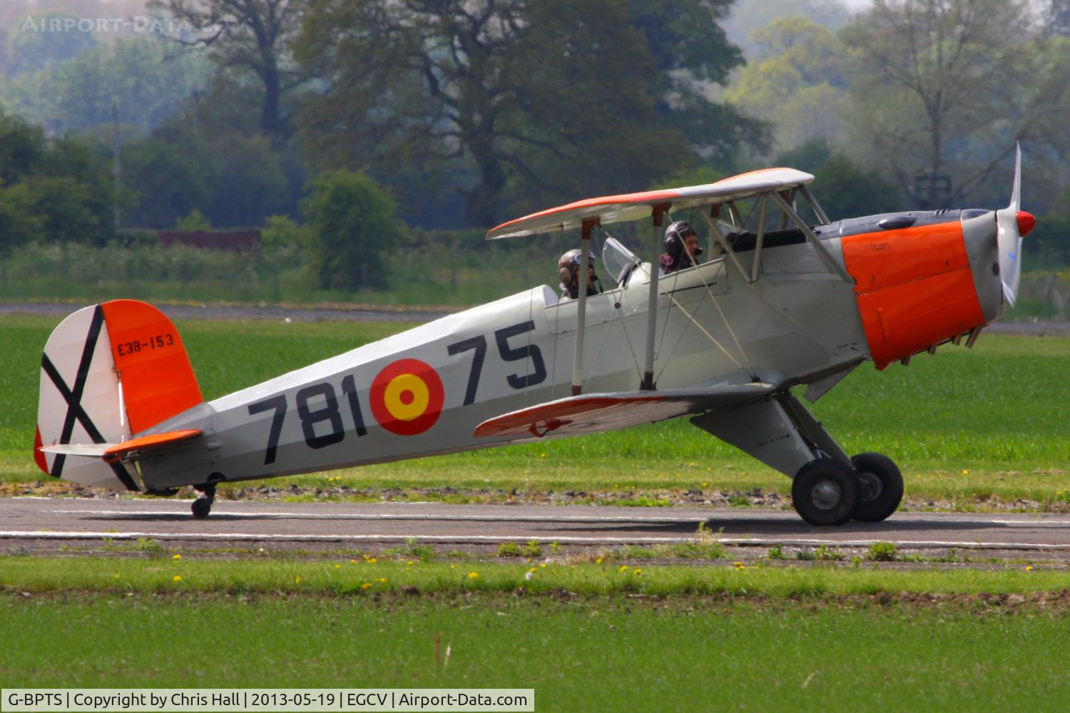 G-BPTS, 1954 CASA 1-131E Srs 2000 Jungmann C/N E3B-153, at the Vintage Aircraft flyin